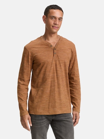 T-Shirt TOM TAILOR en marron : devant