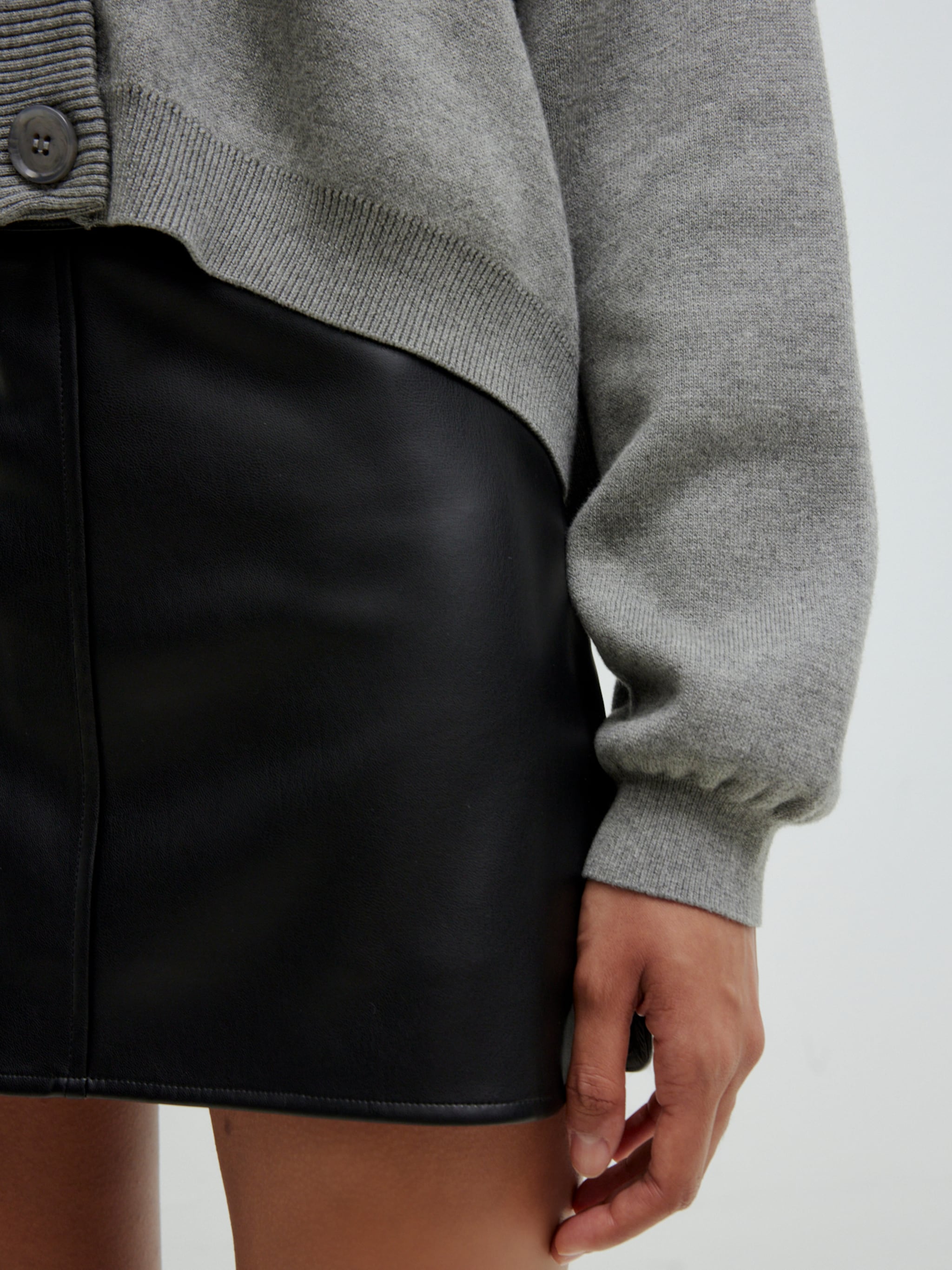 EDITED Producten Sweatvest 'Bailee' Grijs gemêleerd