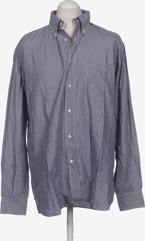 Trussardi Button Up Shirt in XS in Blue: front