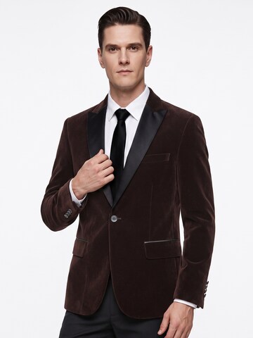 ALLTHEMEN Regular fit Suit Jacket 'Lichtung' in Brown