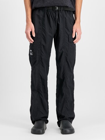 ALPHA INDUSTRIES Regular Cargobyxa i svart: framsida