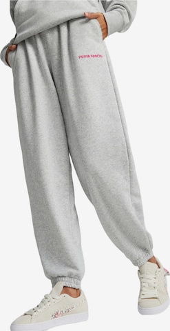 regular Pantaloni sportivi 'Puma Team Sweatpants Tr' di PUMA in grigio: frontale