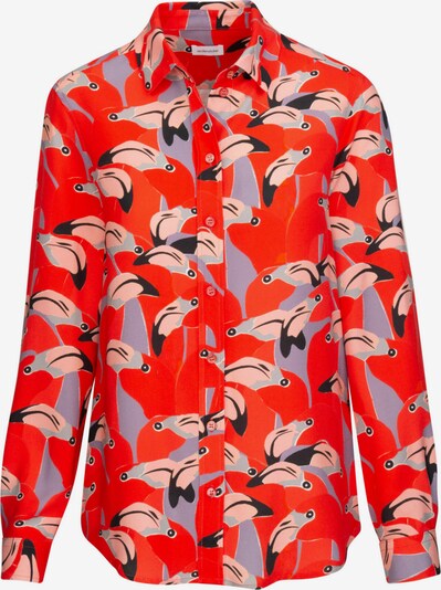 Camicia da donna SEIDENSTICKER di colore sambuco / rosa / rosso / nero, Visualizzazione prodotti