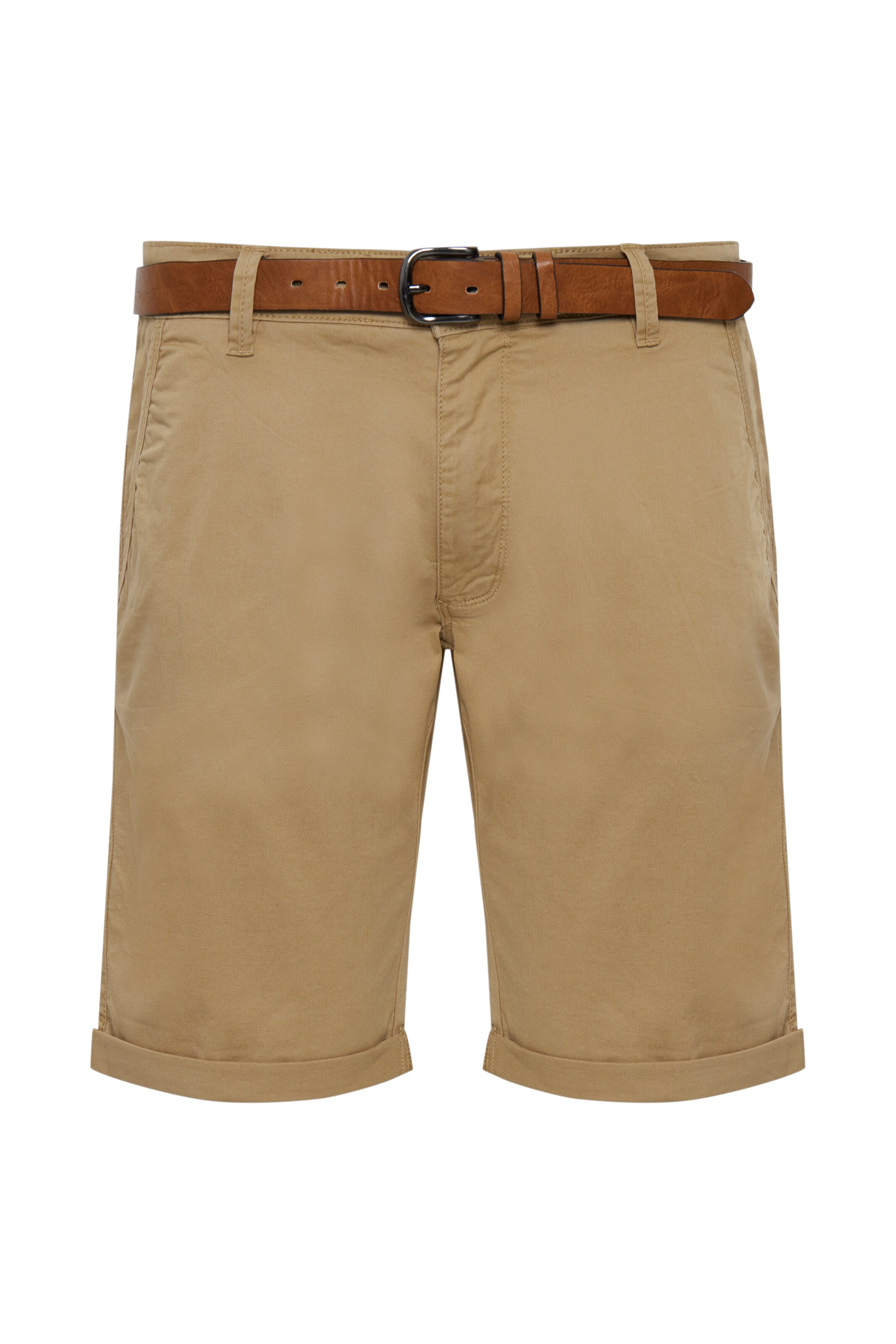 INDICODE JEANS Chino trousers 'Tenefa' in Beige: front