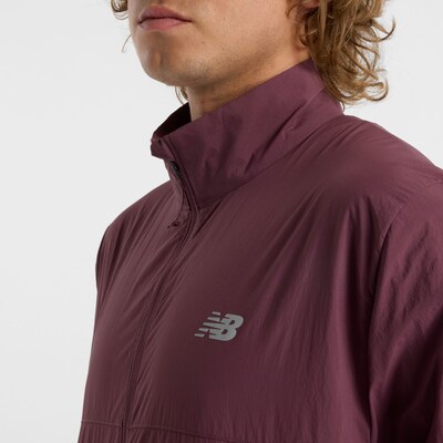 new balance Sports jacket in Light grey / Berry, Item view