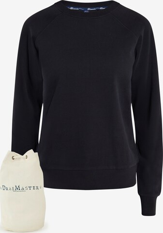 DreiMaster Maritim Sweatshirt in Black: front