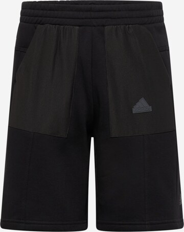 ADIDAS SPORTSWEAR Sportbroek 'City Escape' in Zwart: voorkant