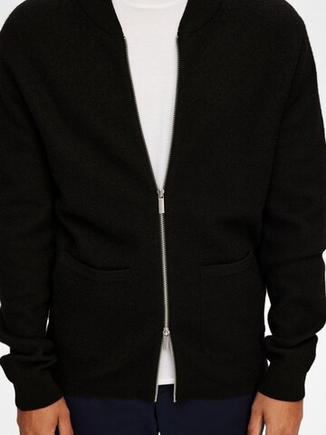 Vestes en maille 'SLHREASON' SELECTED HOMME en noir
