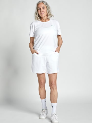 T-Shirt fonctionnel SPORTKIND en blanc