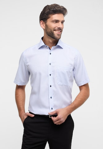ETERNA Comfort fit Button Up Shirt in Blue: front