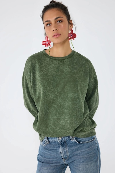 No Matter What Sweatshirt in XS in khaki, Produktansicht