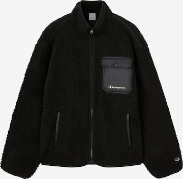 Veste en polaire Champion Authentic Athletic Apparel en noir : devant