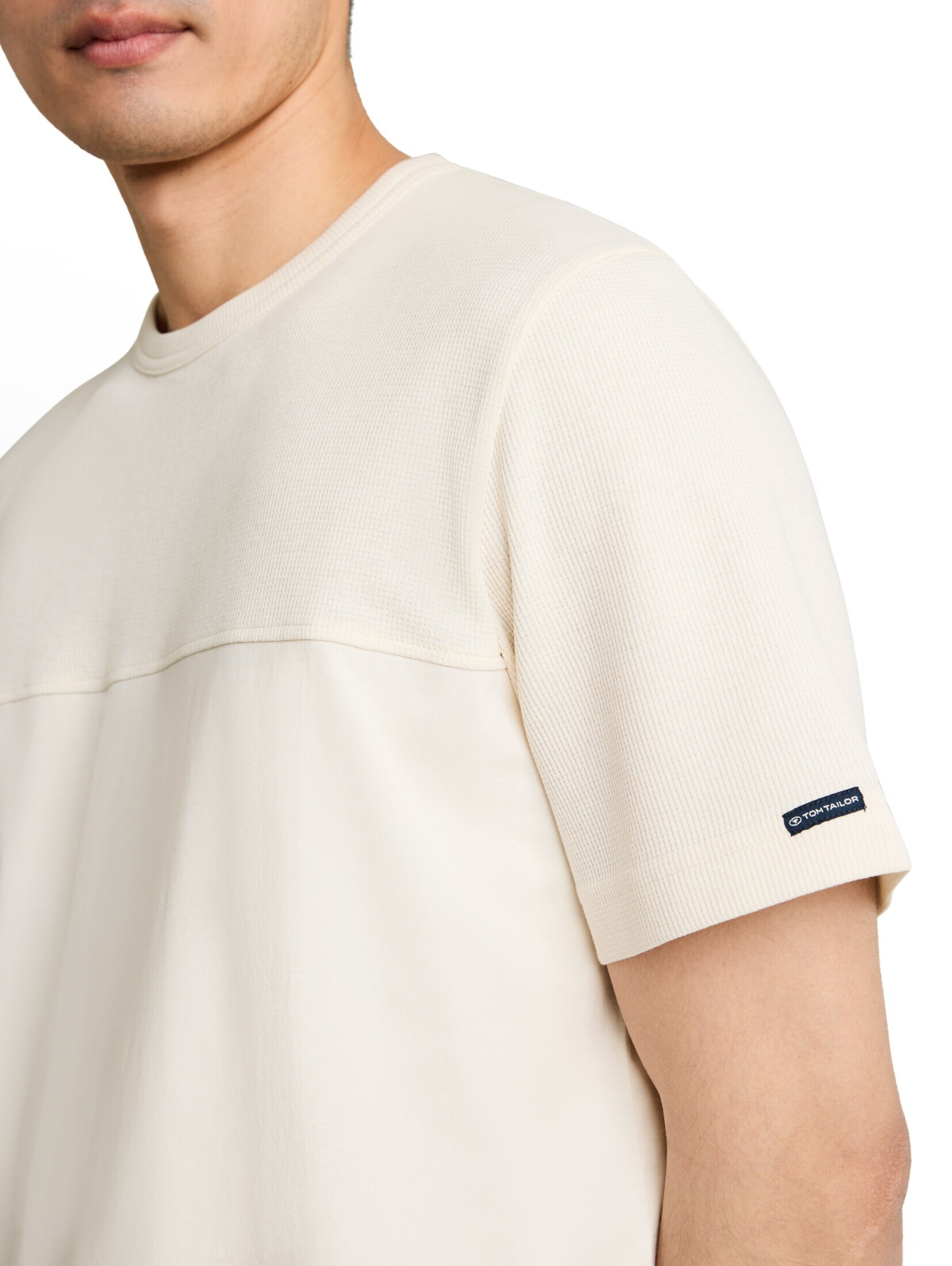 TOM TAILOR T-Shirt in Weiß