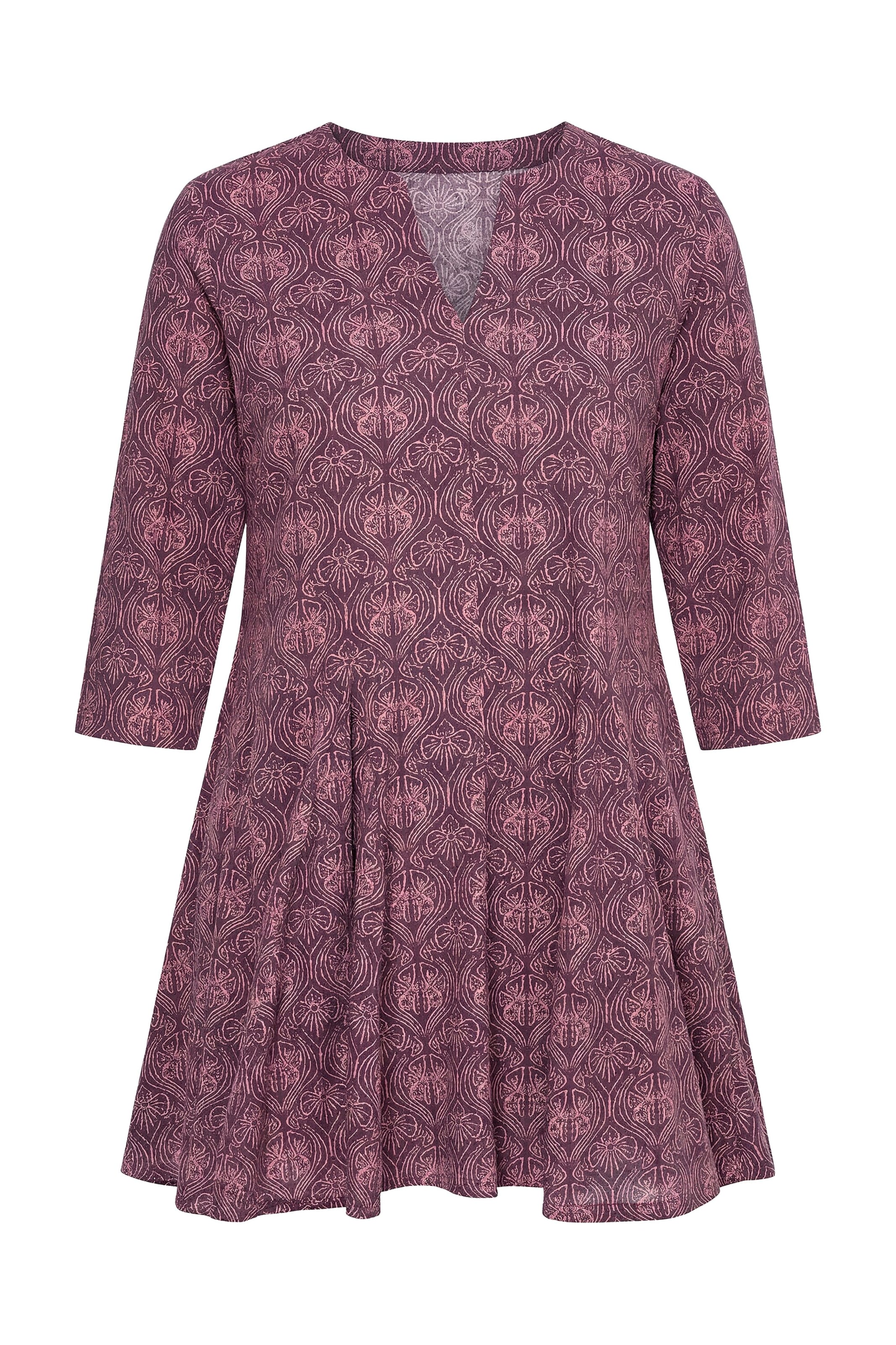 Ulla Popken Tunic in M-L in Rose / Burgundy, Item view