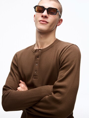 Bershka Shirt in Brown
