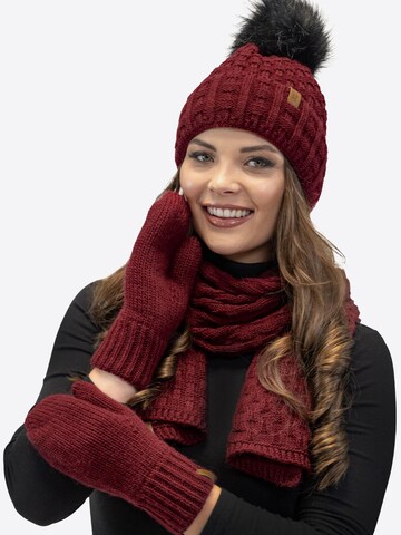 Vivisence Fingerhandschuhe '7015R' in Rot: Vorderseite