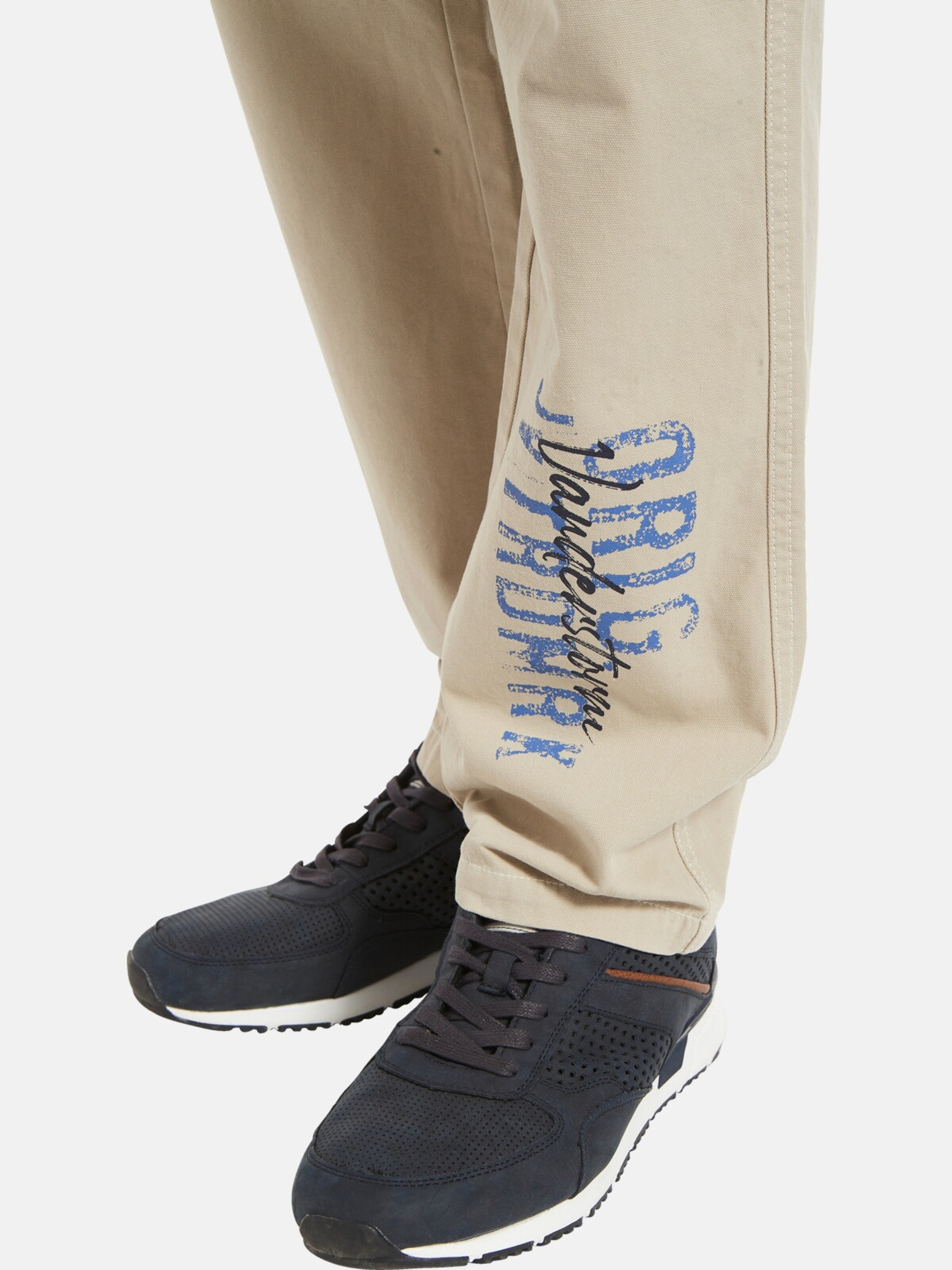 Jan Vanderstorm Regular Cargo Pants 'Macha' in Beige