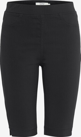 Skinny Pantalon 'Ditrine' Oxmo en noir : devant