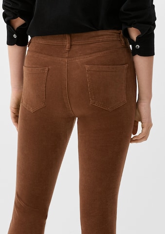 s.Oliver Slimfit Broek in Bruin