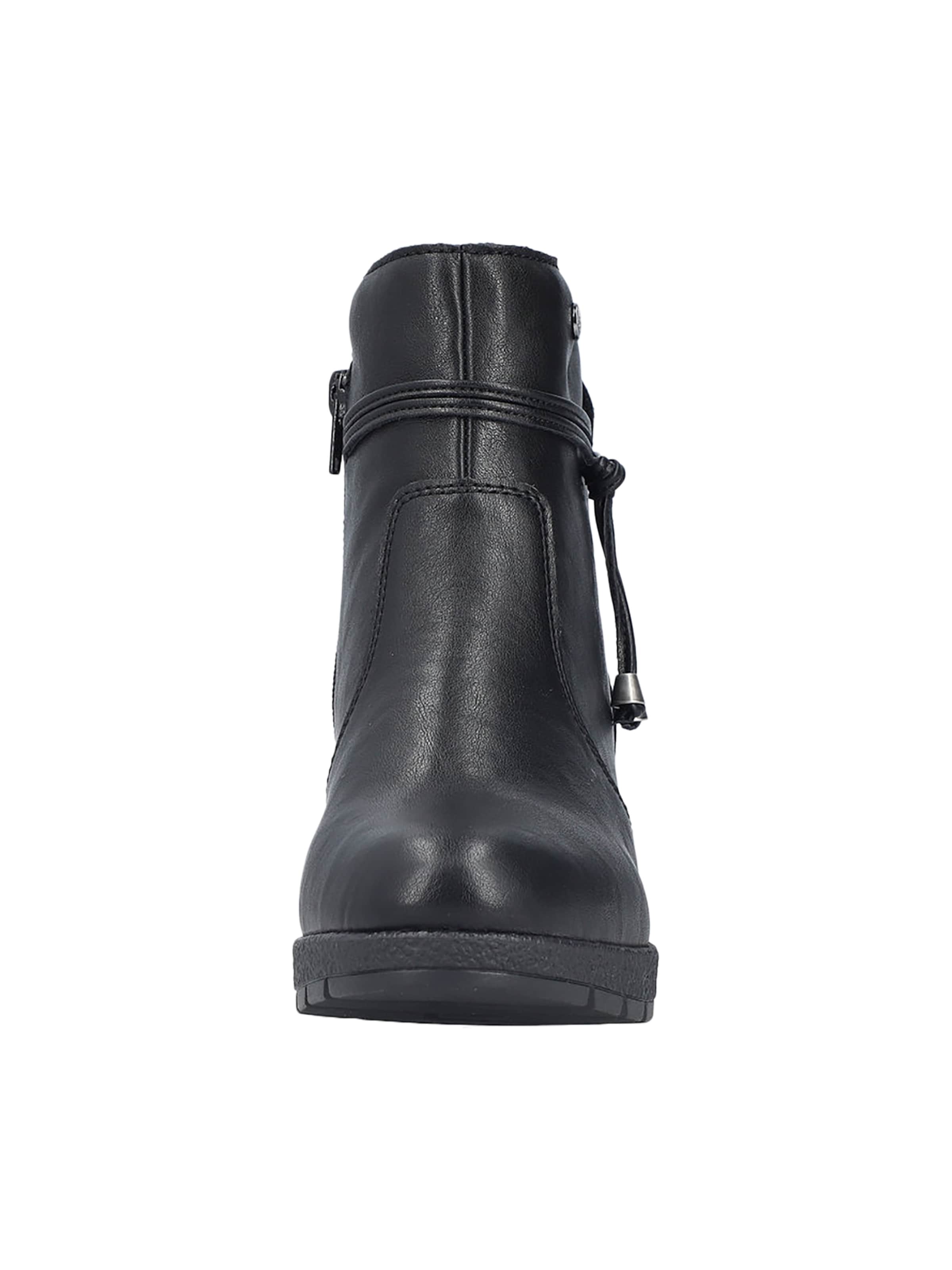 Rieker Ankle boots 'Girona Absatzstiefelette' in Black