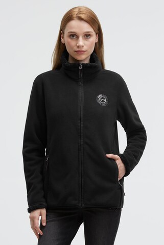 Soccx Fleecejacke in Schwarz: Vorderseite