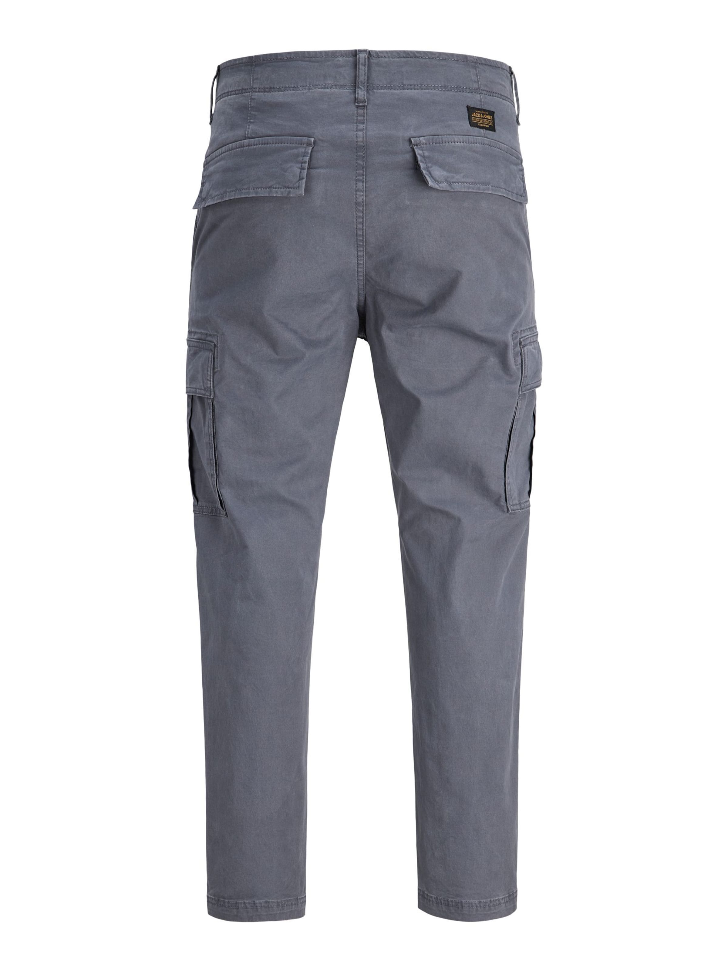 JACK & JONES Regular Cargo Pants 'JPSTKane Frank' in Grey