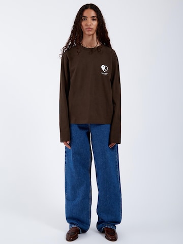 Dr. Denim Shirt 'Kath Longsleeve Top'‌‌‌‌ in Braun