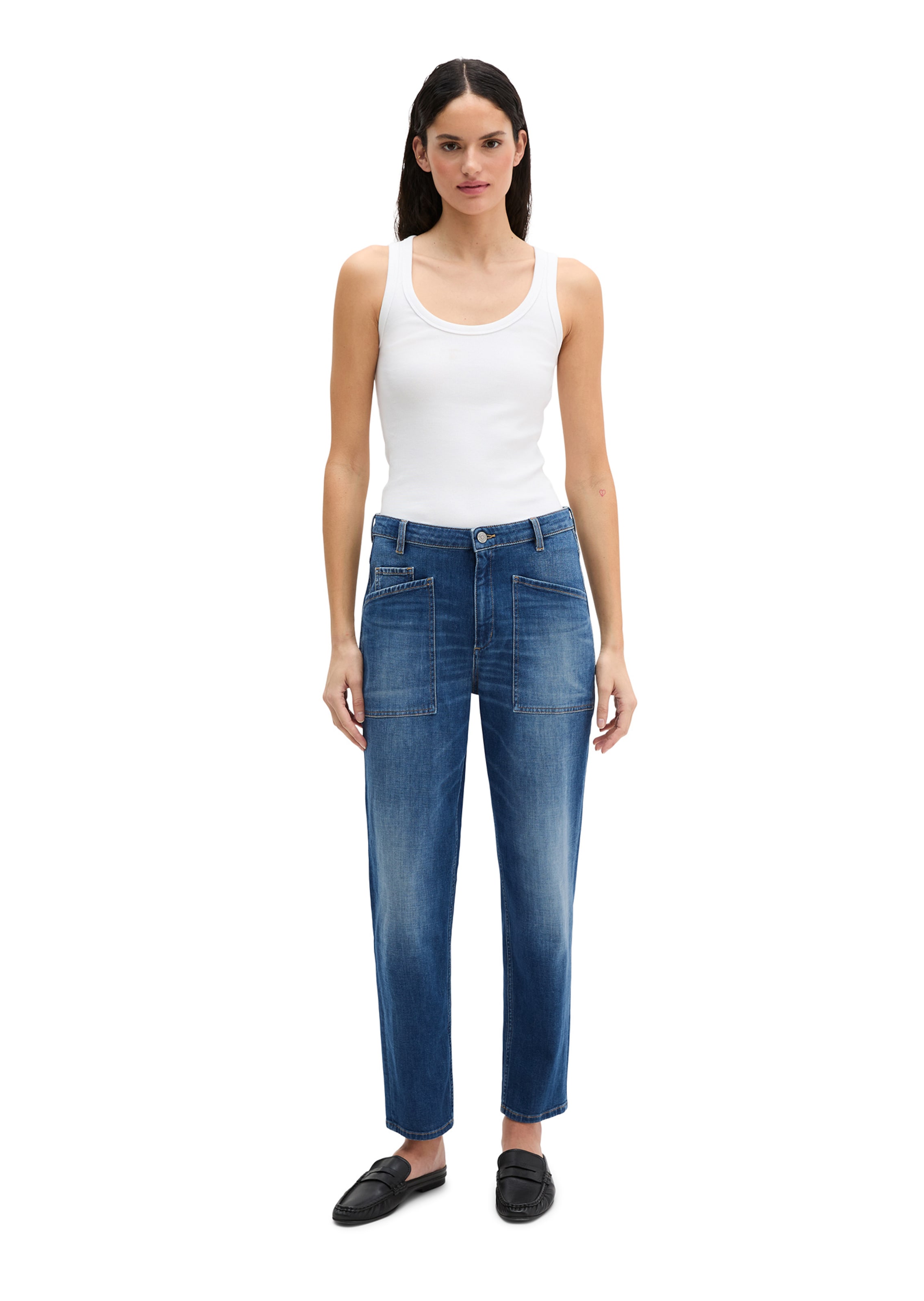 Marc O'Polo Wide Leg Jeans in Blau