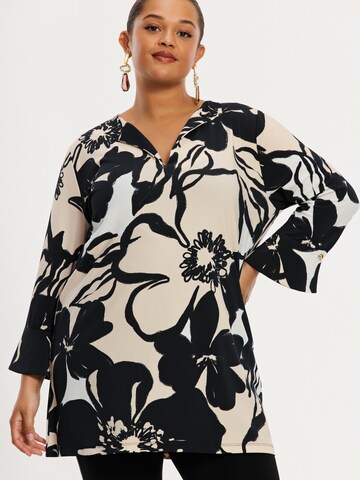 YOEK Blouse in Zwart: voorkant