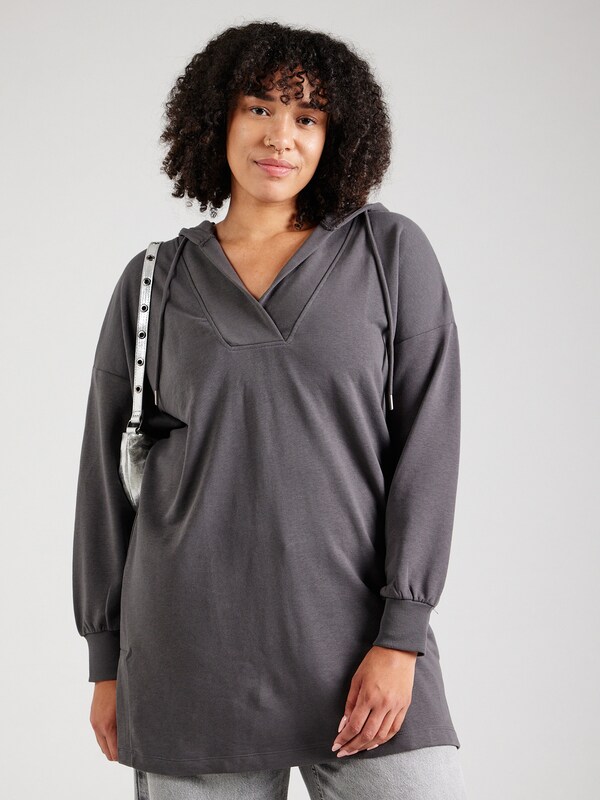 ONLY Carmakoma Sweatshirt 'CARVIKKI' in Dark Grey