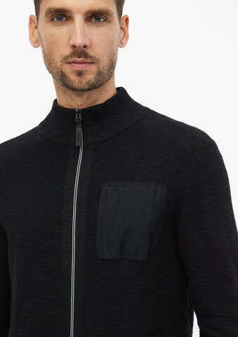 Vestes en maille s.Oliver en noir : devant