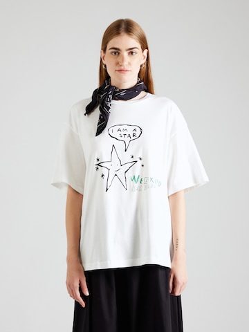 Weekend Max Mara - Camiseta talla grande 'XANADU' en blanco: frente