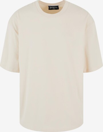 T-Shirt Dropsize en beige : devant