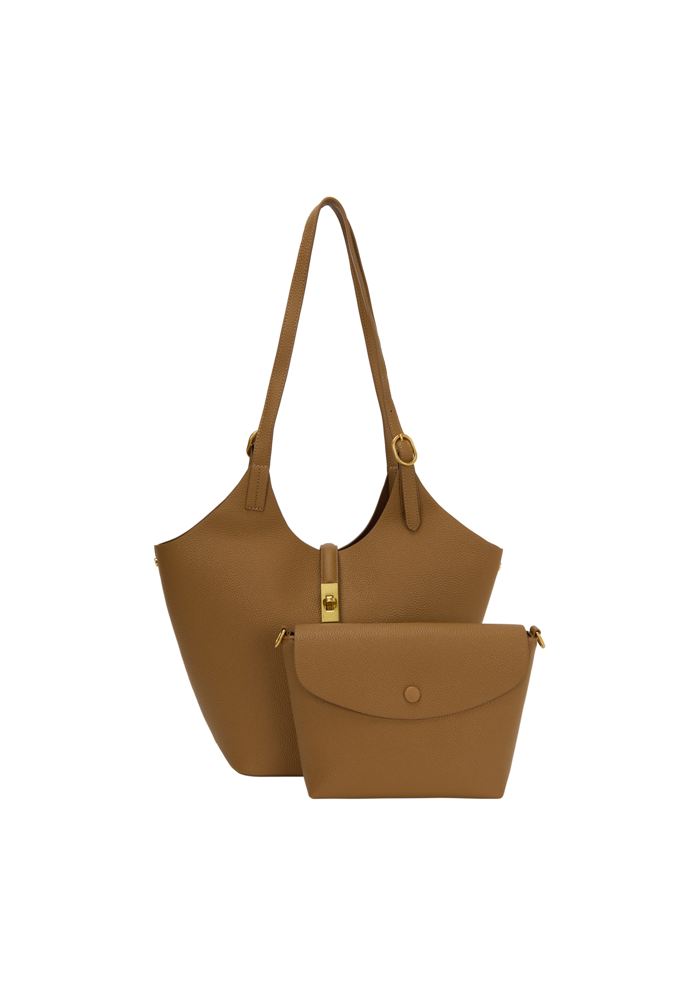 zaļš Usha "Shopper" tipa soma: no priekšpuses