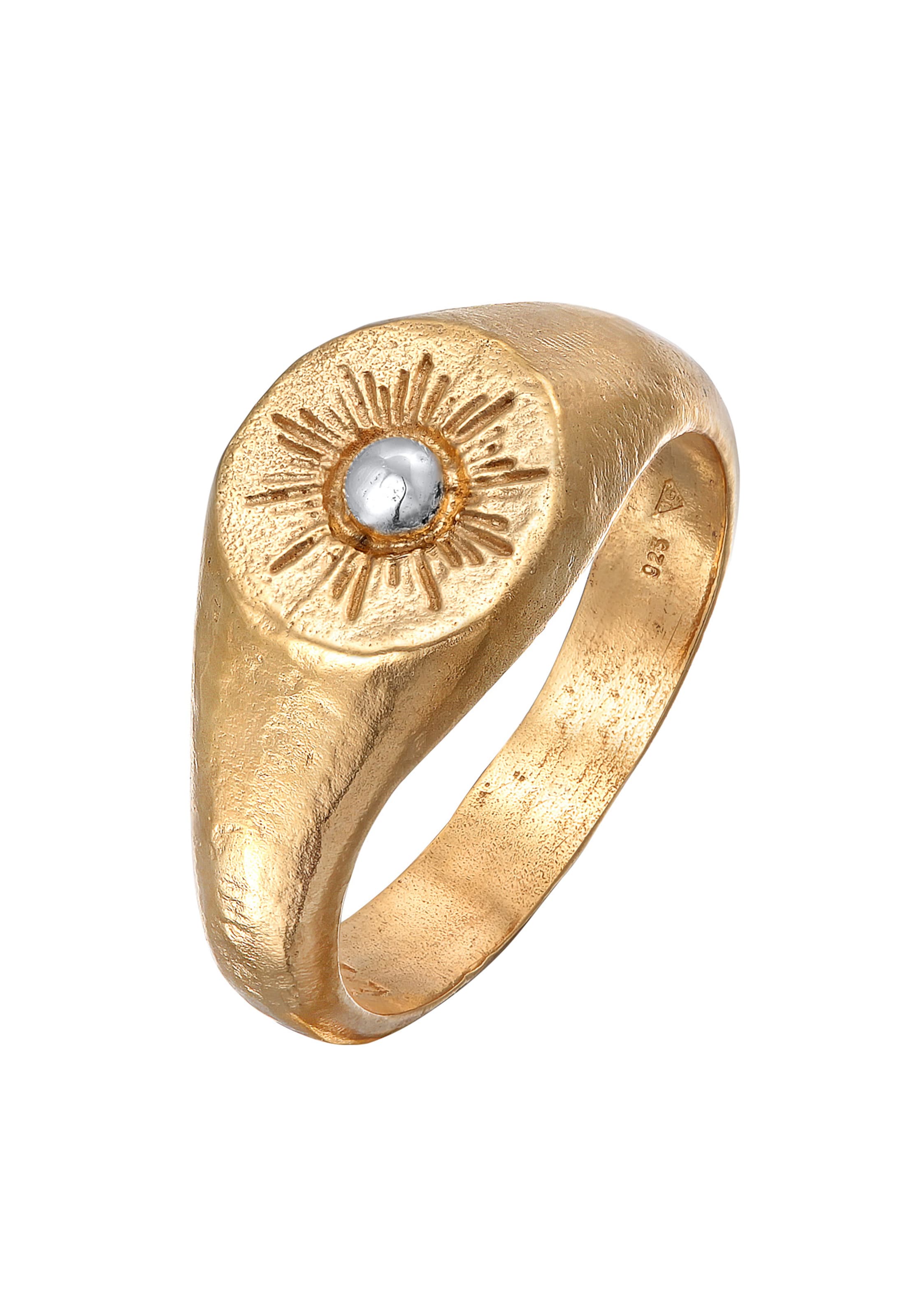 Bague 'Sun Lover' Haze&Glory en or : devant