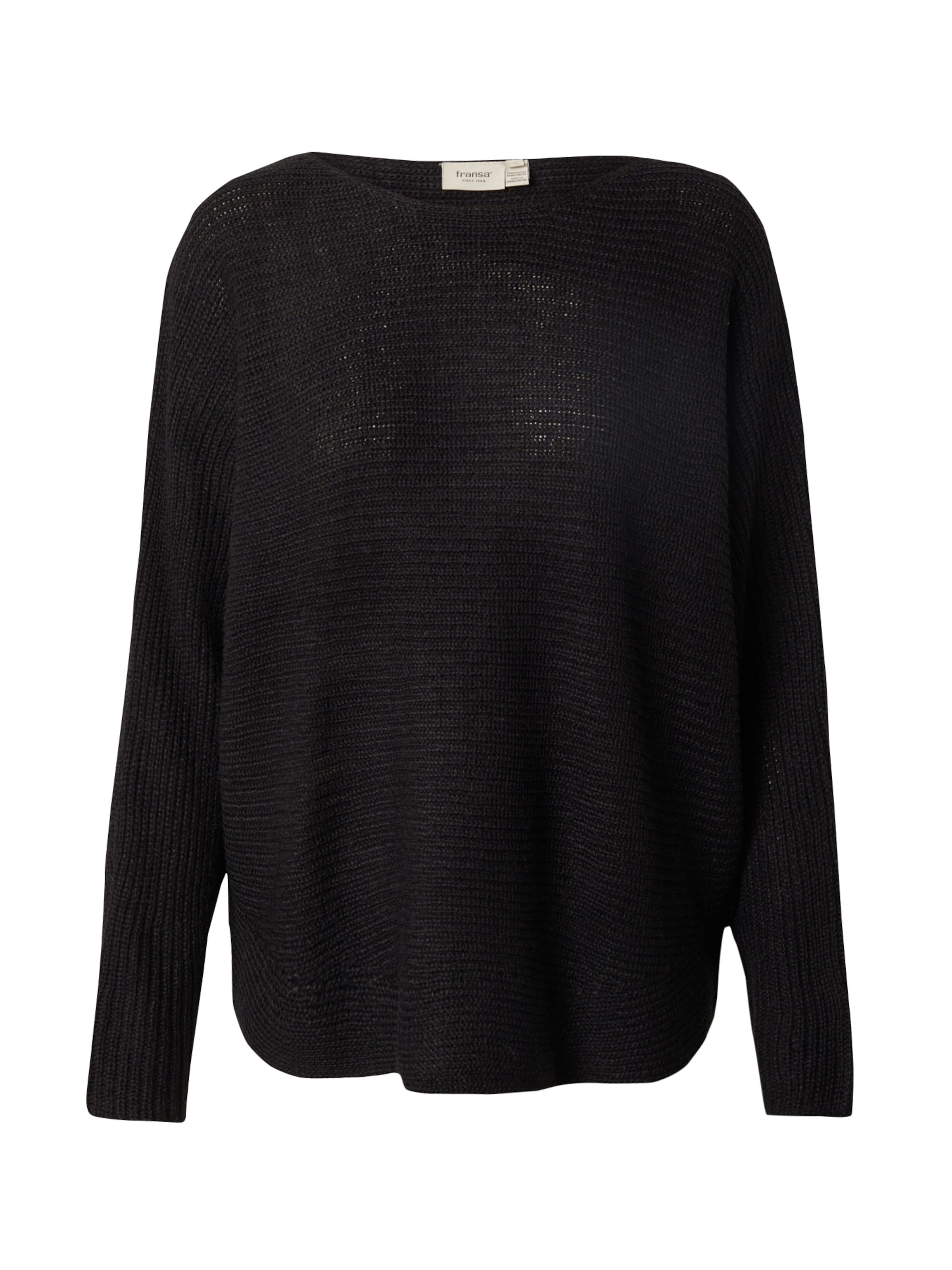 Fransa Sveter 'FR Eretta' - Čierna: predná strana
