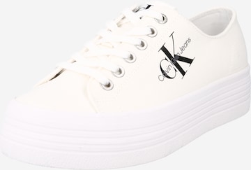 Calvin Klein Jeans Rövid szárú sportcipők - fehér: elől