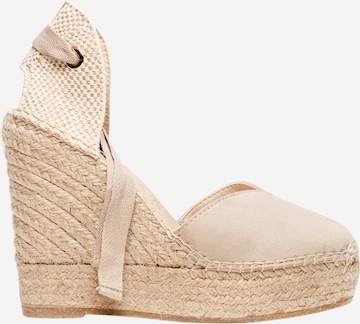 Sandalo 'Alpargata Cuña 12 cm' di Alhamas in grigio: frontale