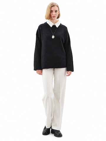 MANUKA Fleecejacke‌‌ in Schwarz: Vorderseite