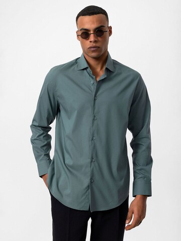 Antioch - Ajuste estrecho Camisa en azul: frente