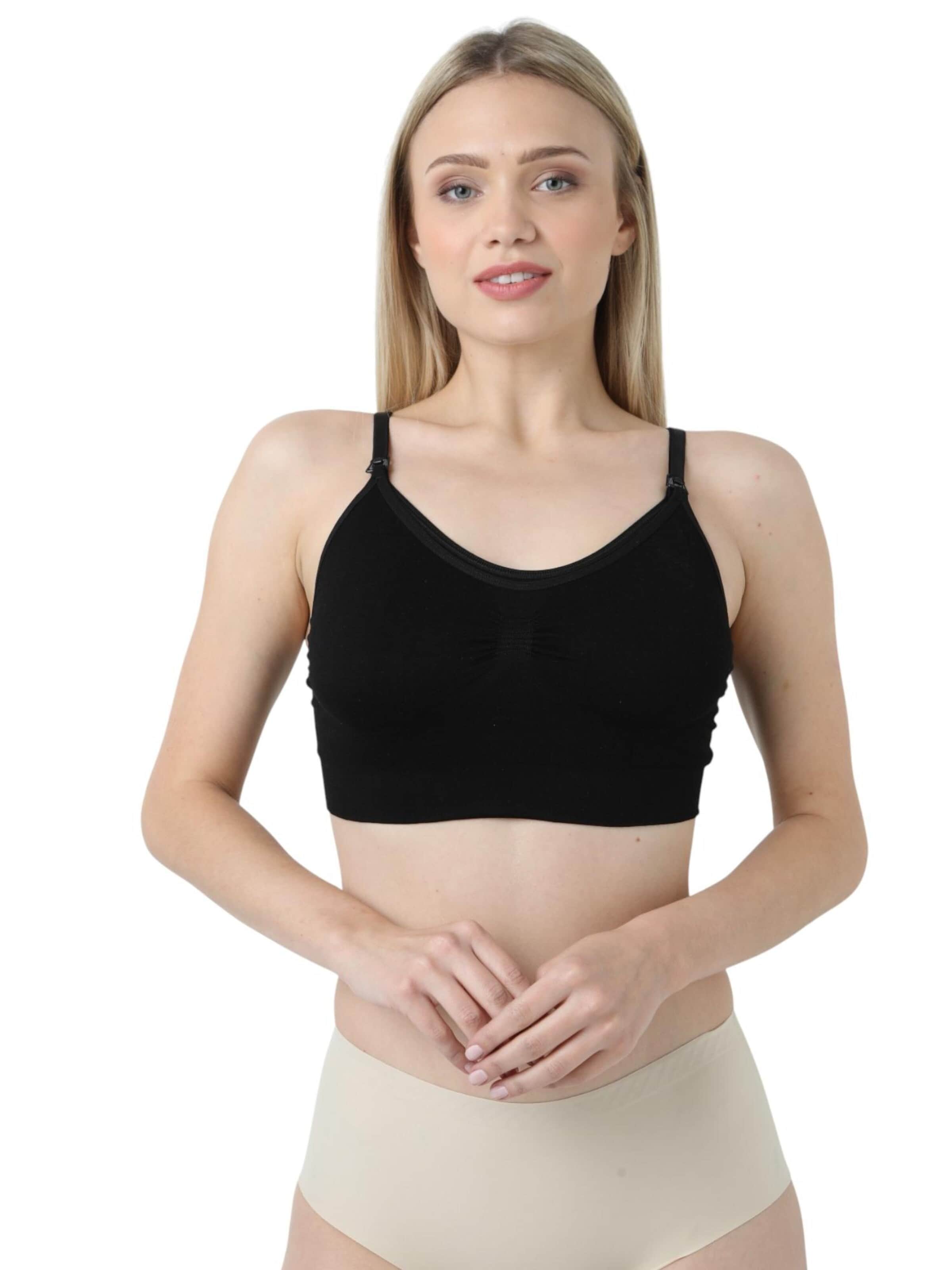 fashionshowcase - Sujetador de lactancia 'MumEase' en negro: frente