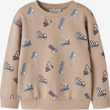 NAME ITSweater majica 'NMMVIMO' - bež boja: prednji dio