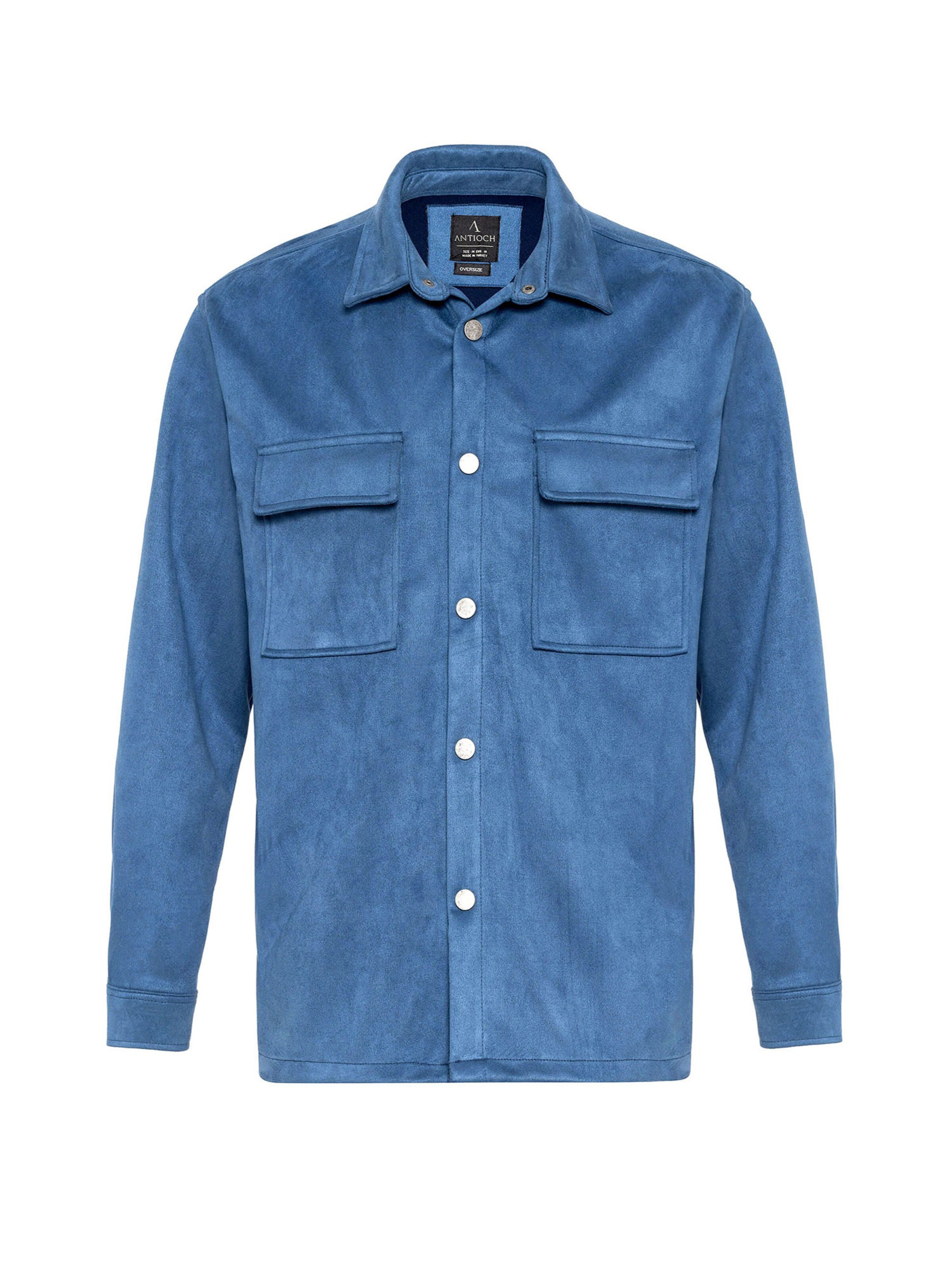 Antioch Regular fit Button Up Shirt in Blue: front