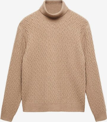 MANGO MAN Sweater 'Marias2' in Brown: front