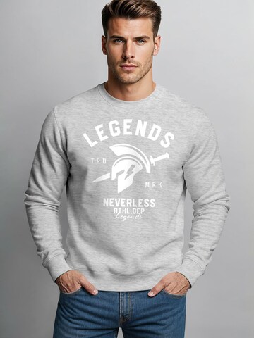 Neverless Sweatshirt 'Legends' in Grey