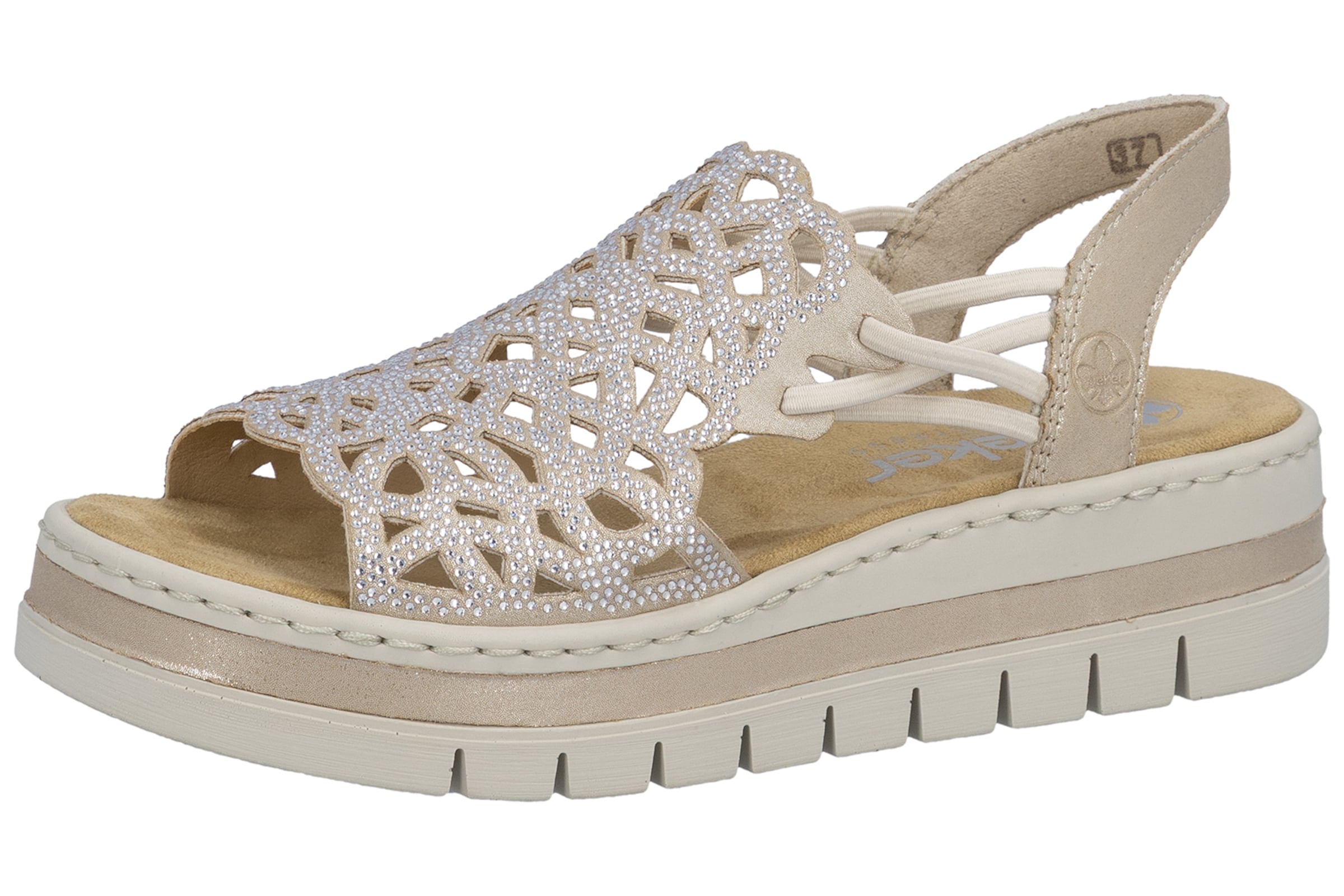 Rieker Sandale in Beige: Vorderseite
