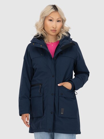 Alife and Kickin Winterparka 'Charlott' in Blau: Vorderseite