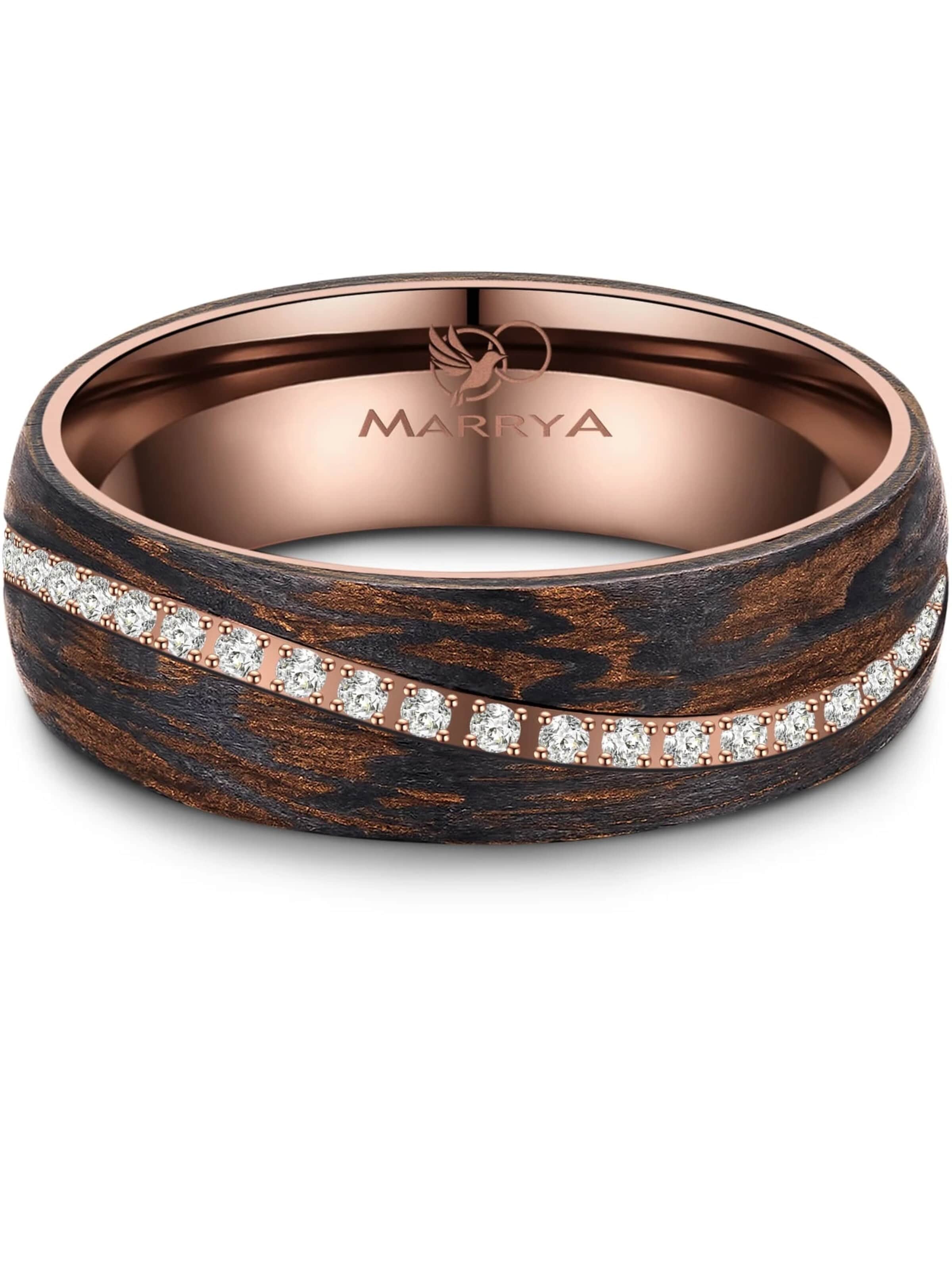 Anello 'MARRYA CB-05 Carbon-Bronze' di MARRYA in marrone