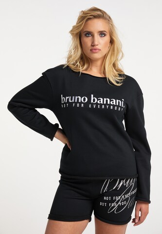 Bruno Banani Sweatshirt 'Price' in Schwarz: Vorderseite