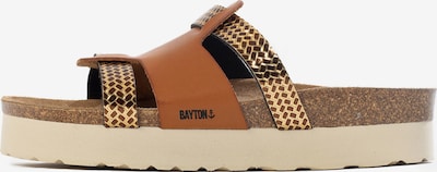 Bayton Natikače s potpeticom 'Lecce' u boja devine dlake (camel) / smeđa / zlatna / crna, Pregled proizvoda